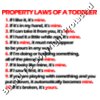 property laws of a toddler
