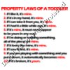 property laws of a toddler